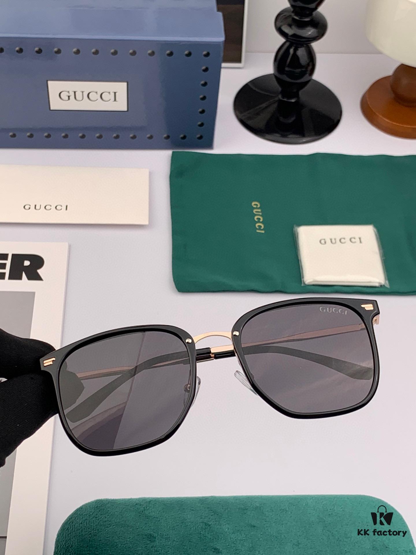 6931fd963a89a121ed54ddab Gucci New Model One-Piece Driving Sunglasses, Must-Have Celebrity Style Unisex Aviator Sunglasses Model: G11924