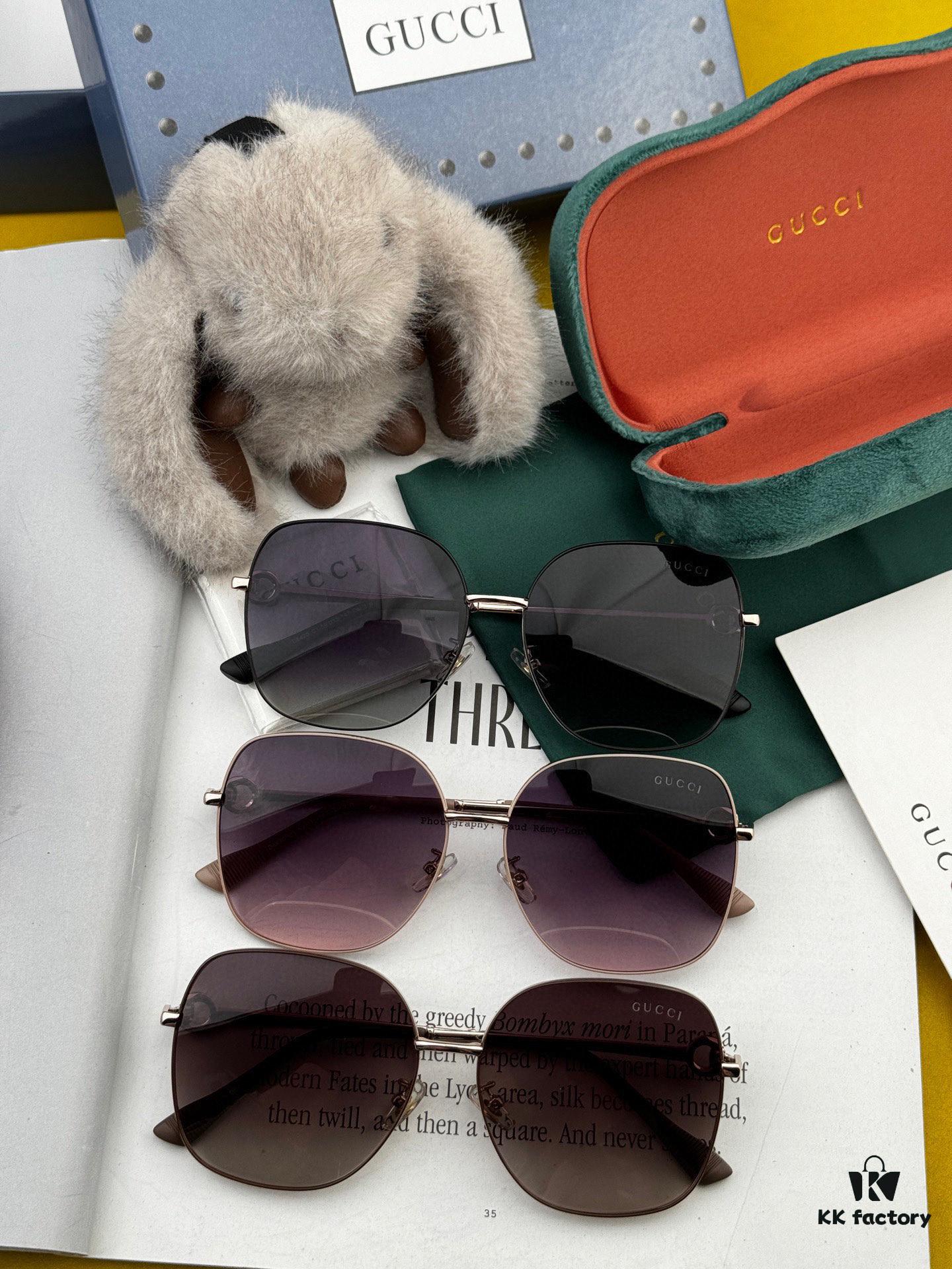 6931fd993a89a121ed54ddd2 GUCCI - Polarized Sunglasses 2025 Spring New Arrival Trendy Fashion Round Frame Polarized Sunglasses High Quality Comfortable Wear Influencer Style Women's HD Polarized Sunglasses 🕶️ High-Quality TR Frame Model: G0642