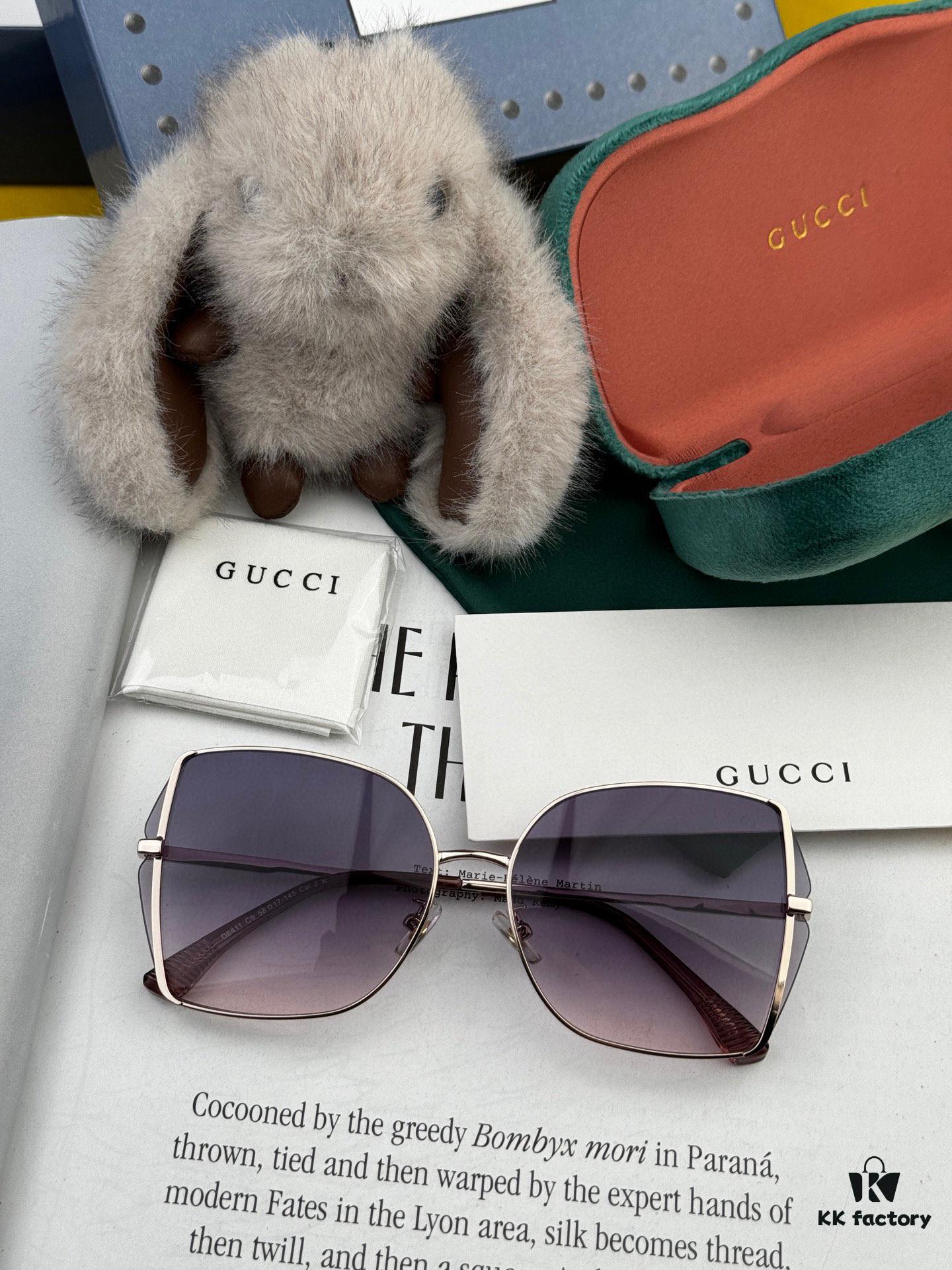 6931fd993a89a121ed54ddd5 GUCCI Nylon Polarized Unisex Sunglasses, Frameless Polygonal Design, UV-Protective Nylon Polarized Lenses, Suitable for All Face Shapes, Stylish with Coats or Dresses, Model: G1641
