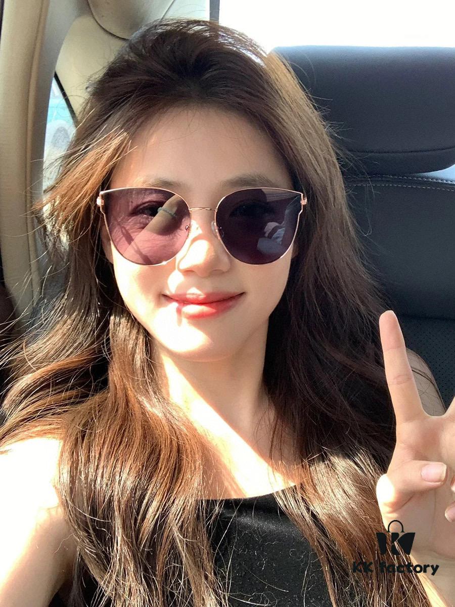 GUCCI Nylon Polarized Round Frame Sunglasses