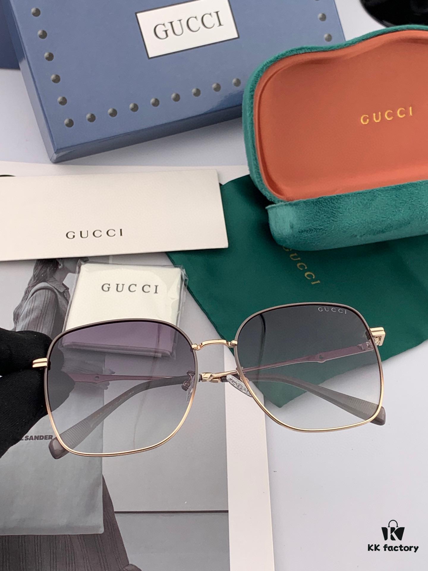 GUCCI Nylon Polarized Round Frame Sunglasses