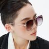 GUCCI Nylon Polarized Sunglasses with Round Frame Design