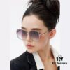 GUCCI Nylon Polarized Sunglasses with Round Frame Design