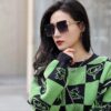 6931fda43a89a121ed54de5f Gucci Collaborative Limited Edition Classic Square Frame Design, Flattering on All Face Shapes, Perfectly Matches Coats or Dresses, Exudes Elegance with Polarized UV-Protective Lenses, Model: G50195 Sunglasses