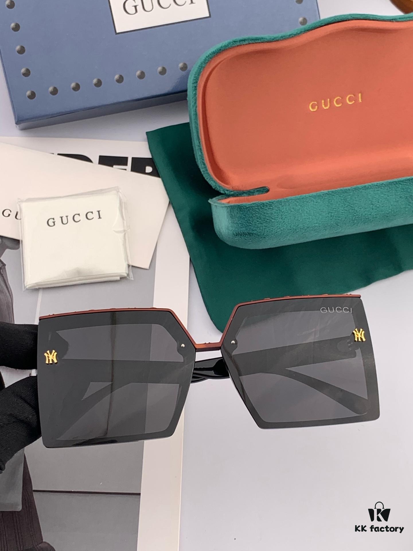 6931fda43a89a121ed54de60 Gucci Collaborative Limited Edition Classic Square Frame Design, Flattering on All Face Shapes, Perfectly Matches Coats or Dresses, Exudes Elegance with Polarized UV-Protective Lenses, Model: G50195 Sunglasses