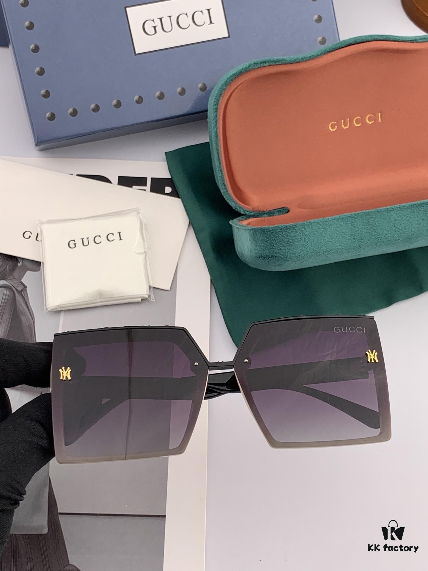 6931fda43a89a121ed54de61 Gucci Collaborative Limited Edition Classic Square Frame Design, Flattering on All Face Shapes, Perfectly Matches Coats or Dresses, Exudes Elegance with Polarized UV-Protective Lenses, Model: G50195 Sunglasses