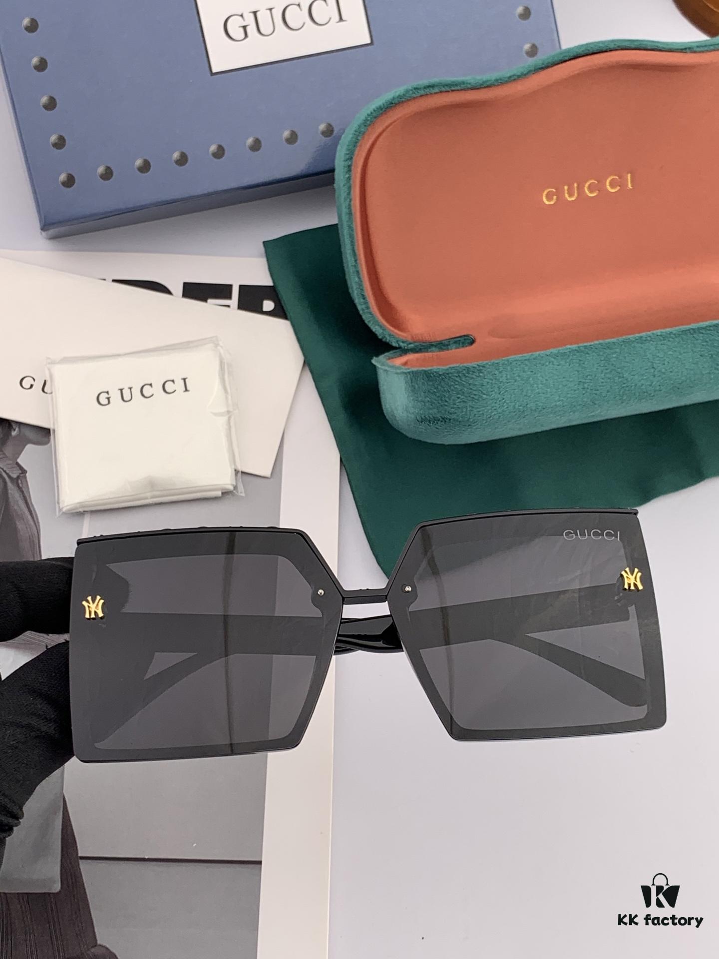 6931fda43a89a121ed54de62 Gucci Collaborative Limited Edition Classic Square Frame Design, Flattering on All Face Shapes, Perfectly Matches Coats or Dresses, Exudes Elegance with Polarized UV-Protective Lenses, Model: G50195 Sunglasses