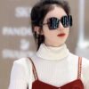 6931fda43a89a121ed54de68 TR Polarized Series Gucci Classic Square Frame Design, Universal Fit for All Face Shapes, Stylish with Coats or Dresses, Polarized Lenses for UV Protection, Model: G9222 Sunglasses