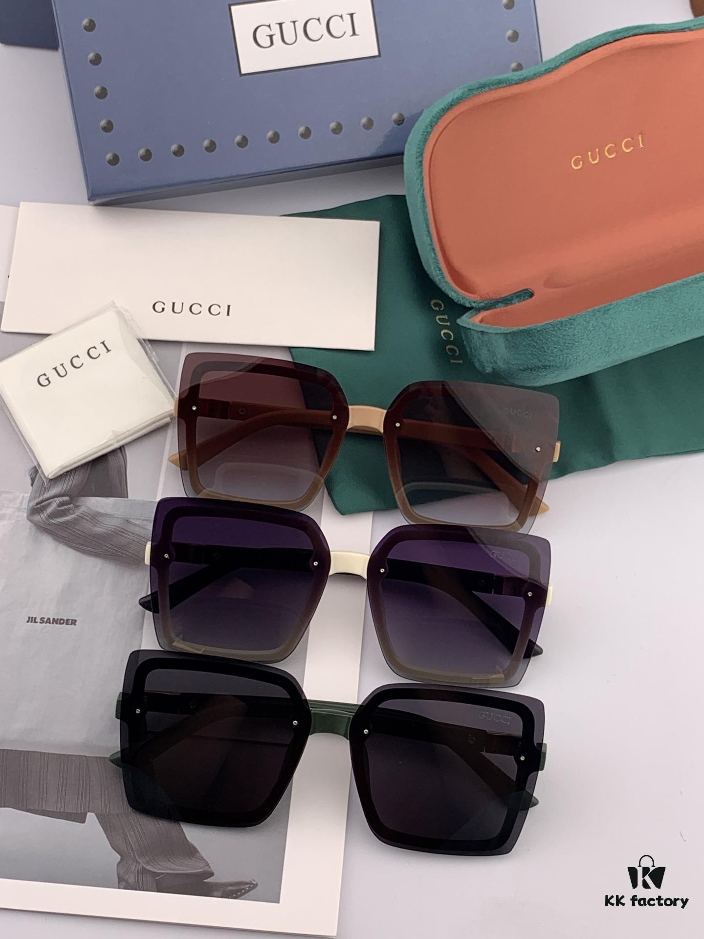 6931fda53a89a121ed54de6f TR Polarized Series Gucci Classic Square Frame Design, Universal Fit for All Face Shapes, Stylish with Coats or Dresses, Polarized Lenses for UV Protection, Model: G9222 Sunglasses