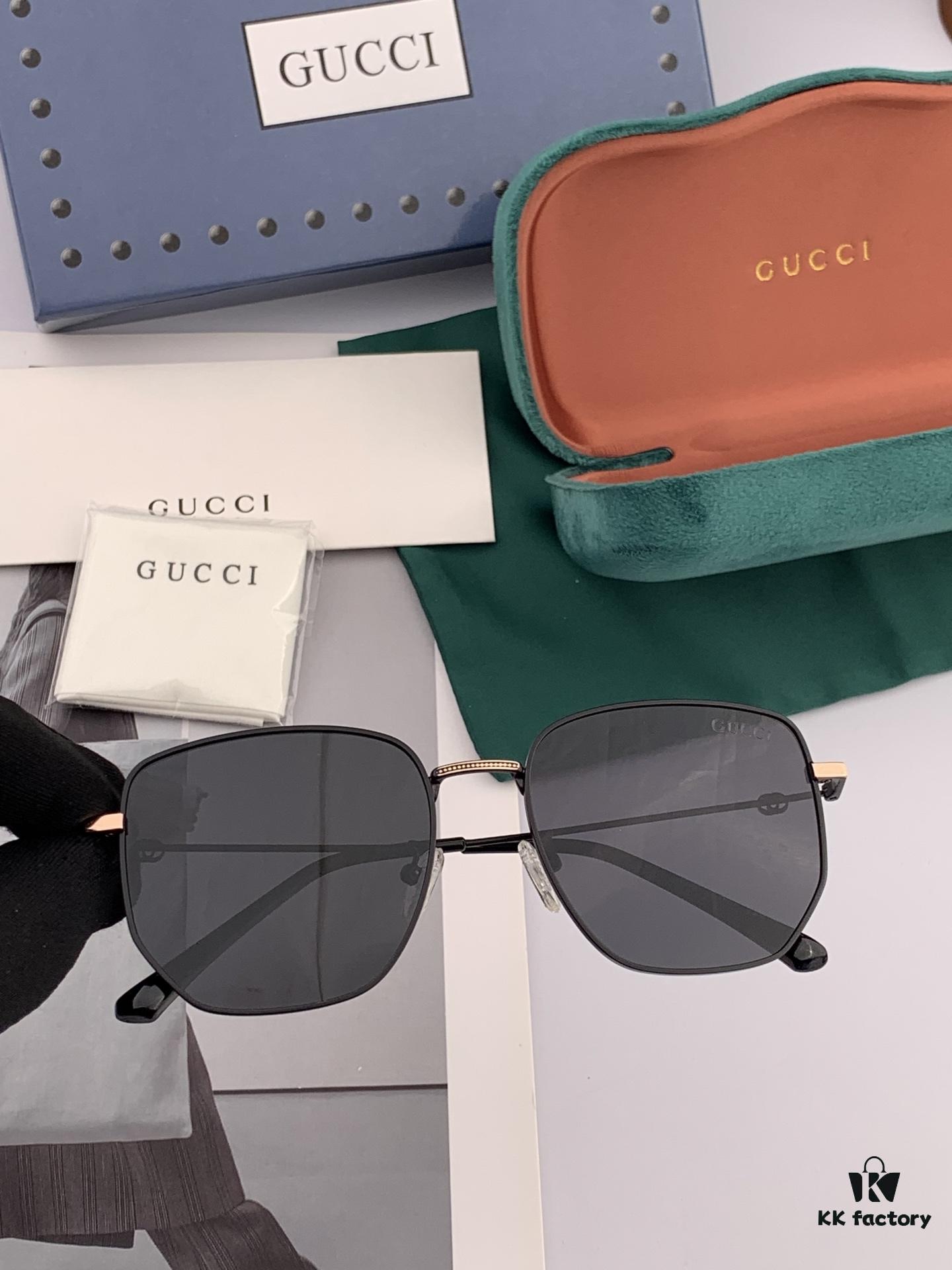 6931fda73a89a121ed54de8e Gucci Classic Square Frame Sunglasses, Flattering on All Face Shapes, Polarized Nylon Lenses for UV Protection, Model: G2935