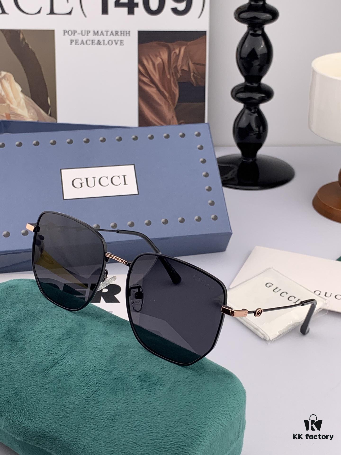 6931fda83a89a121ed54de91 Gucci Classic Square Frame Sunglasses, Flattering on All Face Shapes, Polarized Nylon Lenses for UV Protection, Model: G2935