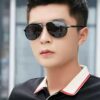 GUCCI Italy - Polarized Sunglasses with Polylite Lens, Lightweight Stainless Steel Frame, UV400 Protection, Stylish Driving Sunglasses Model 58317