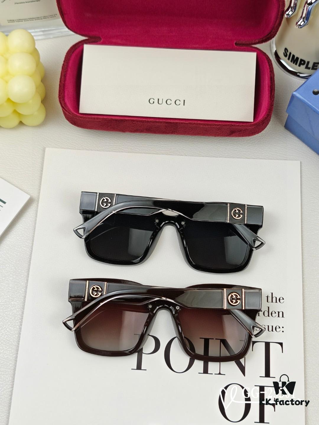 GUCCI Italy - Polarized TR Frame Sunglasses with High-Definition Resin Lenses, Lightweight and Comfortable, Model 25501