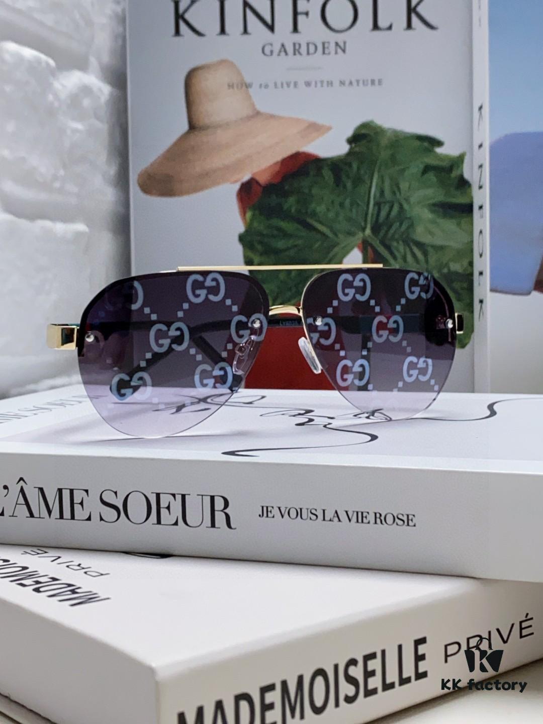 Gucci 2025 New Men's Driving Polarized Sunglasses, High-Definition Aviator Style, Premium and Stylish