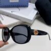 6931fdb23a89a121ed54df1d Gucci 2025 New Retro Thick-Rimmed Sunglasses for Women, Stylish Red and White Woven Band Classic Sun Glasses with UV Protection, Fashionable Eyewear for Long Faces