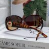 6931fdb33a89a121ed54df24 Gucci 2025 New Retro-Style Thick-Rimmed Sunglasses for Women, Fashionable and Stylish UV-Protective Sunglasses with Classic Red and White Braided Temples