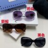 6931fdb33a89a121ed54df2b Gucci 2025 New Retro-Style Thick-Rimmed Sunglasses for Women, Fashionable and Stylish UV-Protective Sunglasses with Classic Red and White Braided Temples