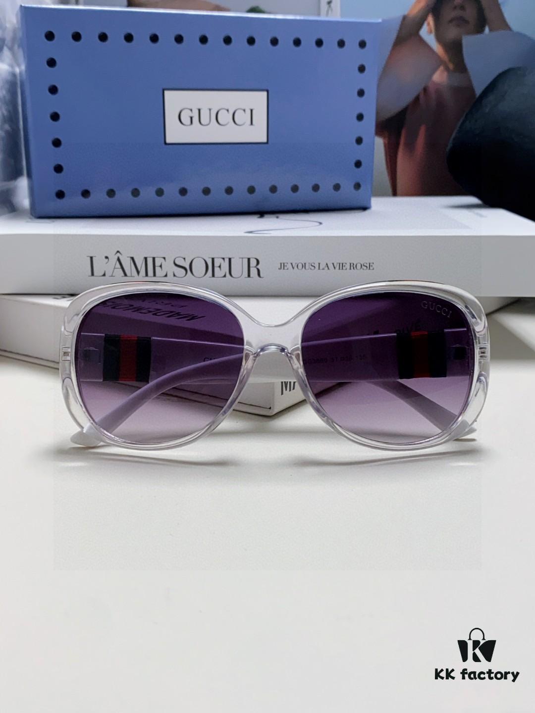 6931fdb43a89a121ed54df32 Gucci 2025 New Retro Thick-Rimmed Sunglasses for Women, Stylish Red and White Braided Band Classic Sun Glasses with High-End Fashion Appeal, Perfect for Long Faces