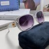 6931fdb43a89a121ed54df33 Gucci 2025 New Retro Thick-Rimmed Sunglasses for Women, Stylish Red and White Braided Band Classic Sun Glasses with High-End Fashion Appeal, Perfect for Long Faces