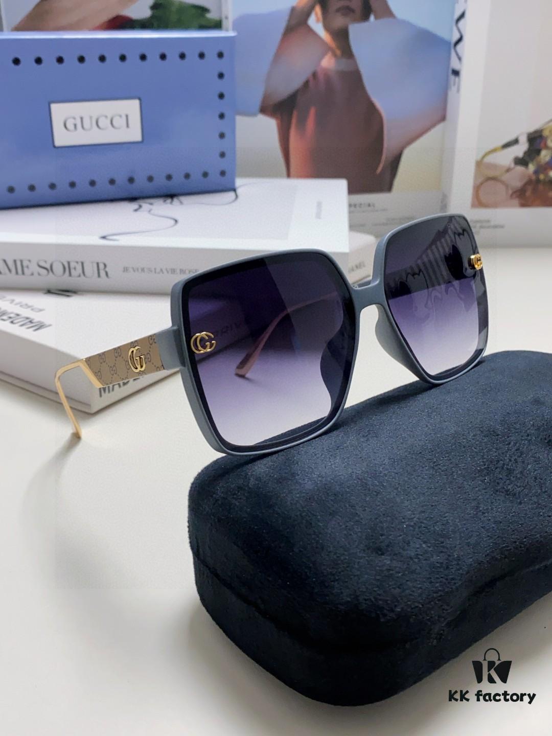 6931fdb53a89a121ed54df47 Gucci New Large-Frame Sunglasses for Women, Slimming Fashionable UV-Protective Square Sunglasses, Street Snap and Vacation Eyewear