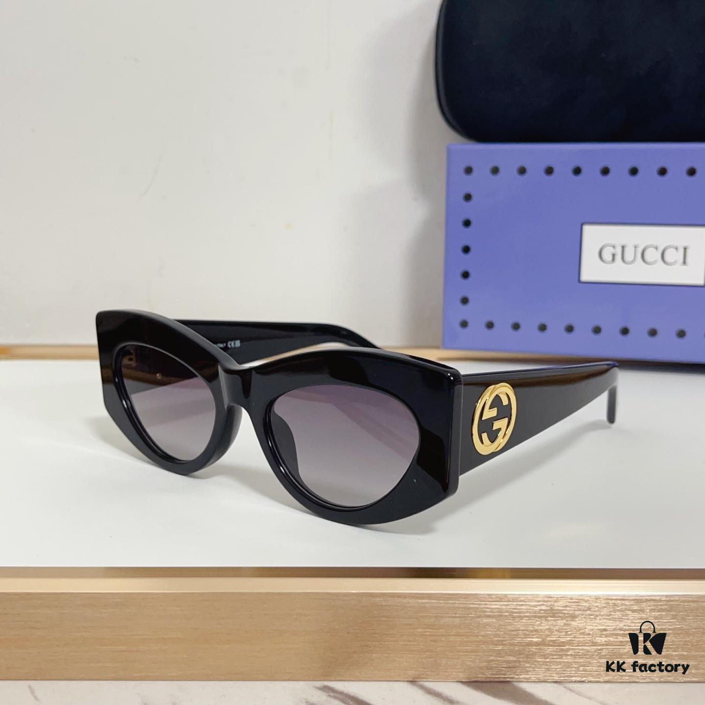 6931fdb63a89a121ed54df56 135 GUCCI GG1843S Cruise 25 Sunglasses, Cat-Eye Frame with Interlocking G Detail, Size 53-20-140