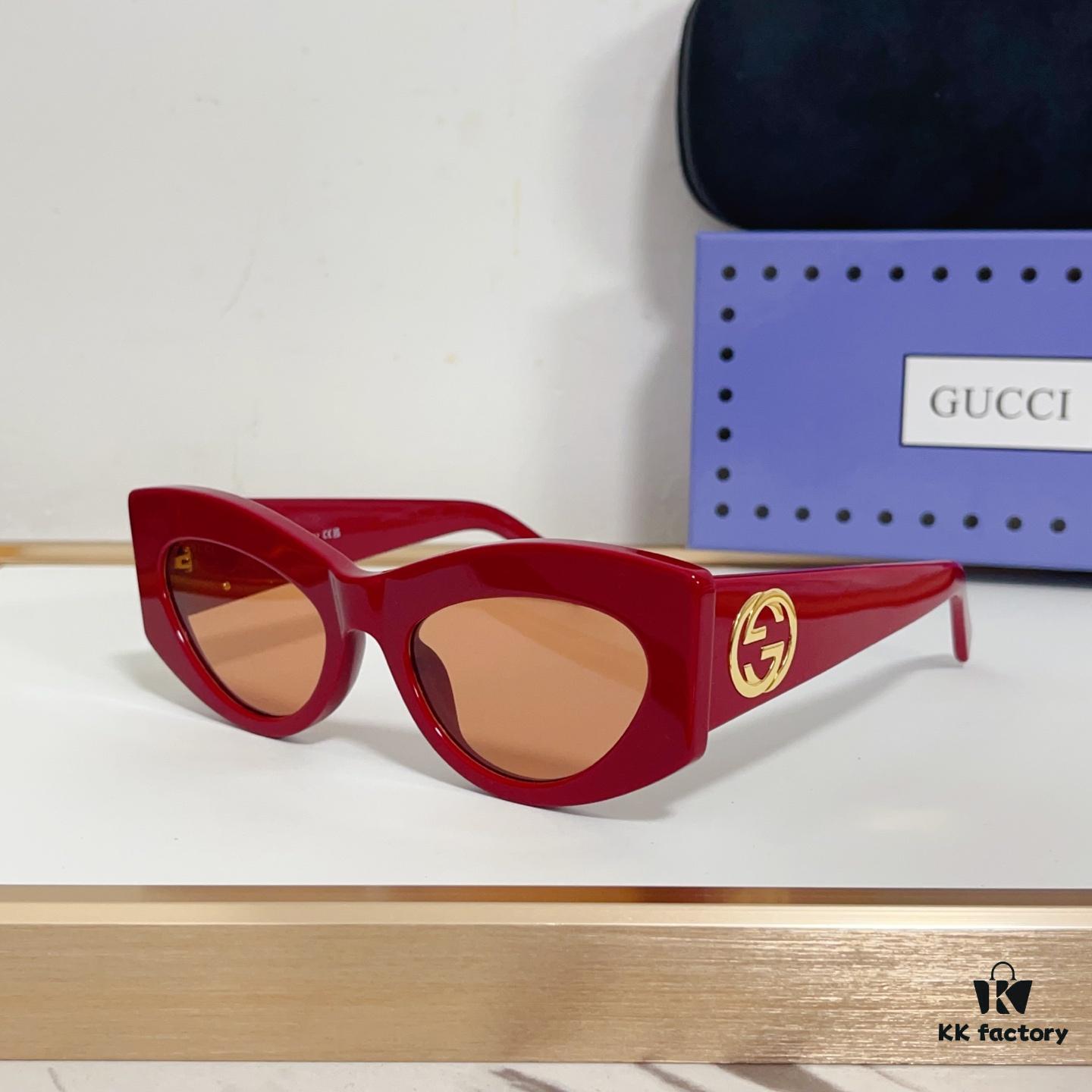 6931fdb73a89a121ed54df58 135 GUCCI GG1843S Cruise 25 Sunglasses, Cat-Eye Frame with Interlocking G Detail, Size 53-20-140