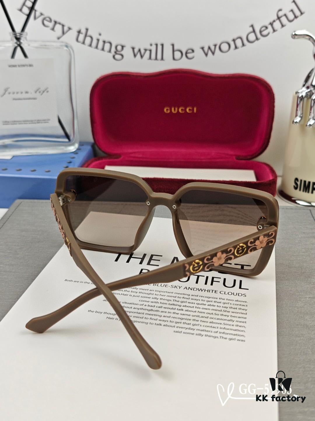 6931fdb93a89a121ed54df77 GUCCI Italy - Polarized Resin HD Lens Sunglasses, TR Frame Lightweight and Comfortable Wear, Model: 59903, Size: 57-16-148
