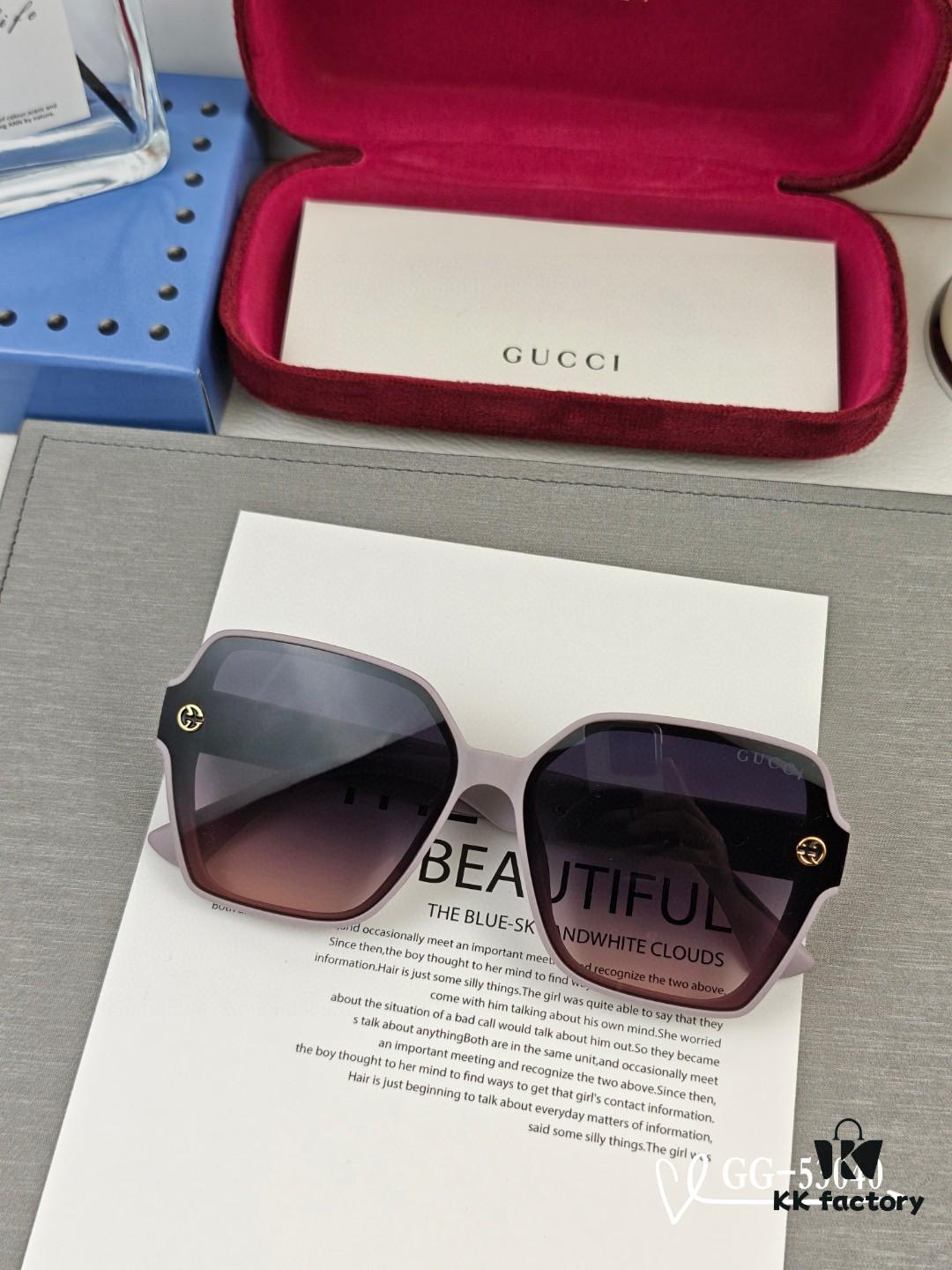 6931fdbb3a89a121ed54df91 GUCCI Italy - Polarized TR Frame Sunglasses with High-Definition Resin Lenses, Lightweight and Comfortable Wear, Model: 53040, Size: 57-16-148