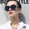 GUCCI GG Round Frame Sunglasses, Perfect Quality, Unique Design, Unisex Style, Suitable for All Face Shapes, Fashionable and Versatile, Couples' Sunglasses