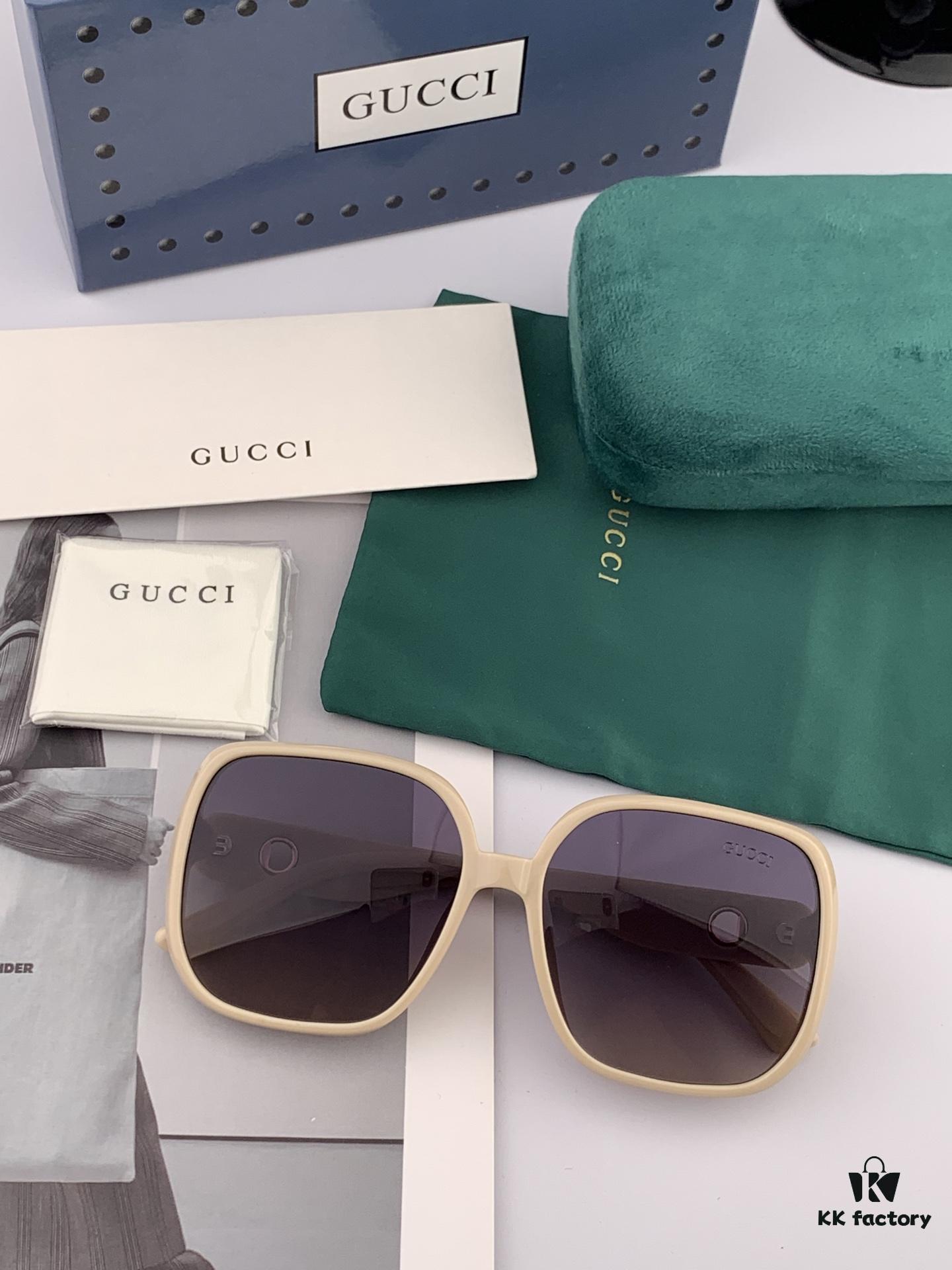 GUCCI GG Round Frame Sunglasses, Perfect Quality, Unique Design, Unisex Style, Suitable for All Face Shapes, Fashionable and Versatile, Couples' Sunglasses