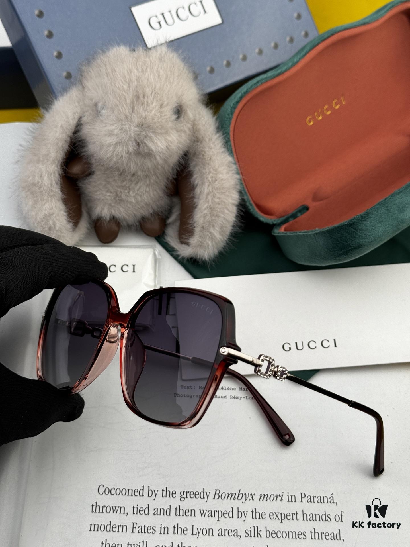 6931fdce3a89a121ed54e07f GUCCI 2025 Spring New Arrival Trendy Fashion Round Frame Polarized Sunglasses High-Quality Lightweight TR Frame Women's HD Thickened Polarized Sunglasses
