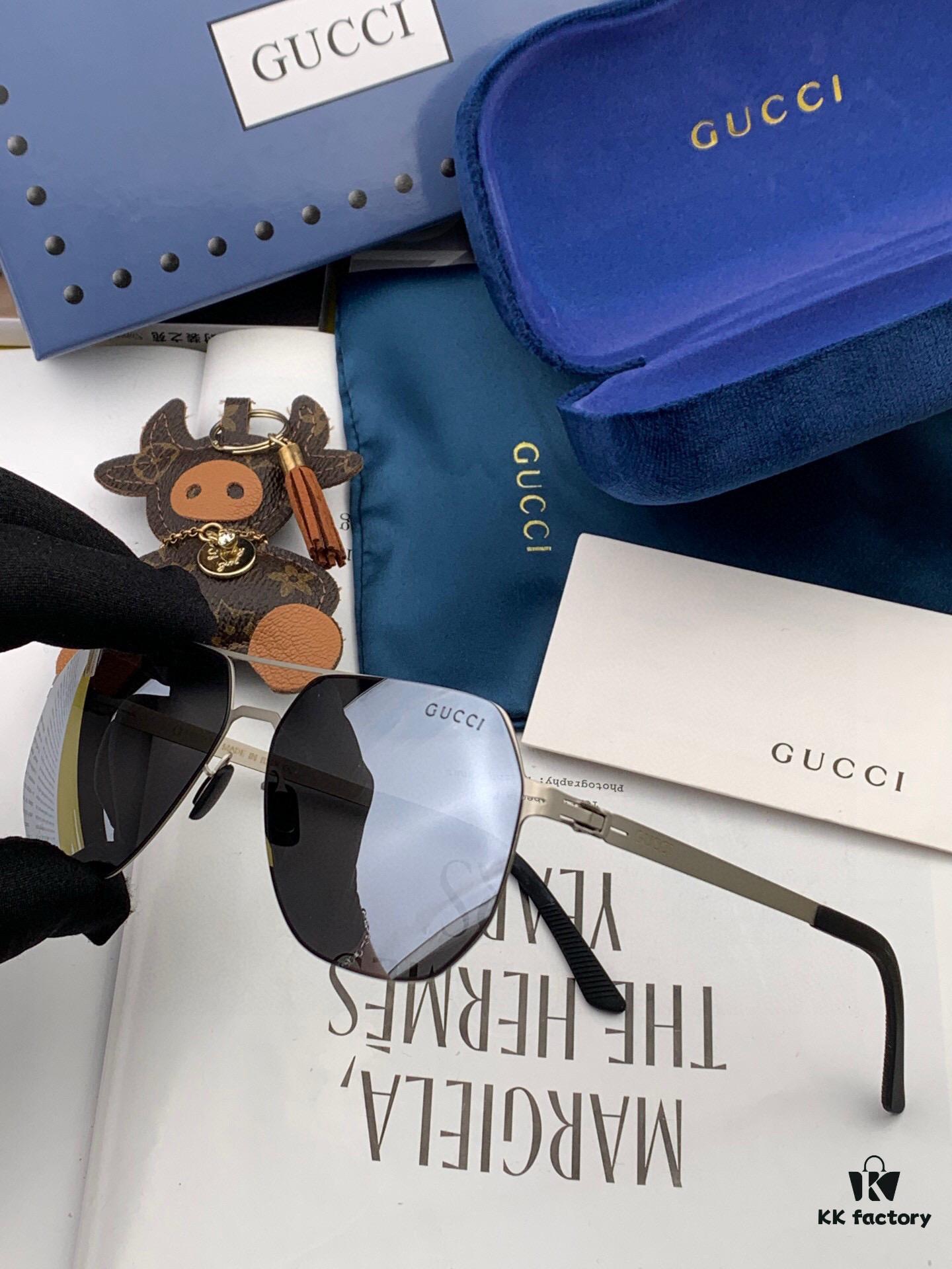 6931fdd43a89a121ed54e0d9 GUCCI 2025 New Unisex Polygonal Sunglasses G7730, Electroplated Finish, Ultra-Light & Durable, HD Nylon Lenses