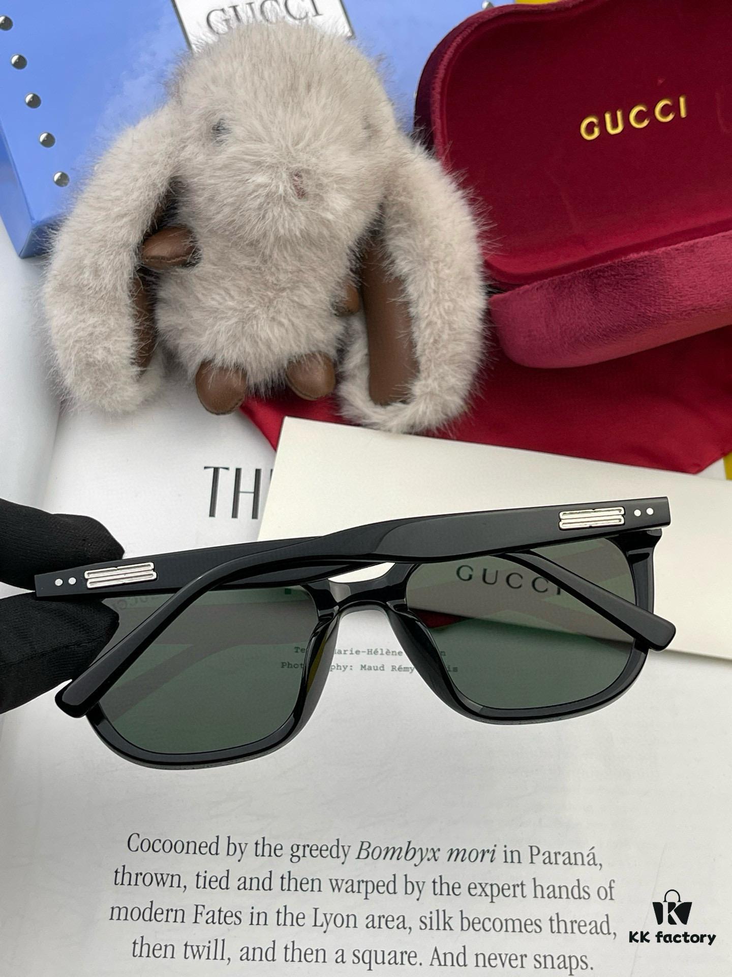 6931fdd63a89a121ed54e0eb GUCCI 2025 Spring New One-Piece Sunglasses, Small Frame Unisex Sunglasses