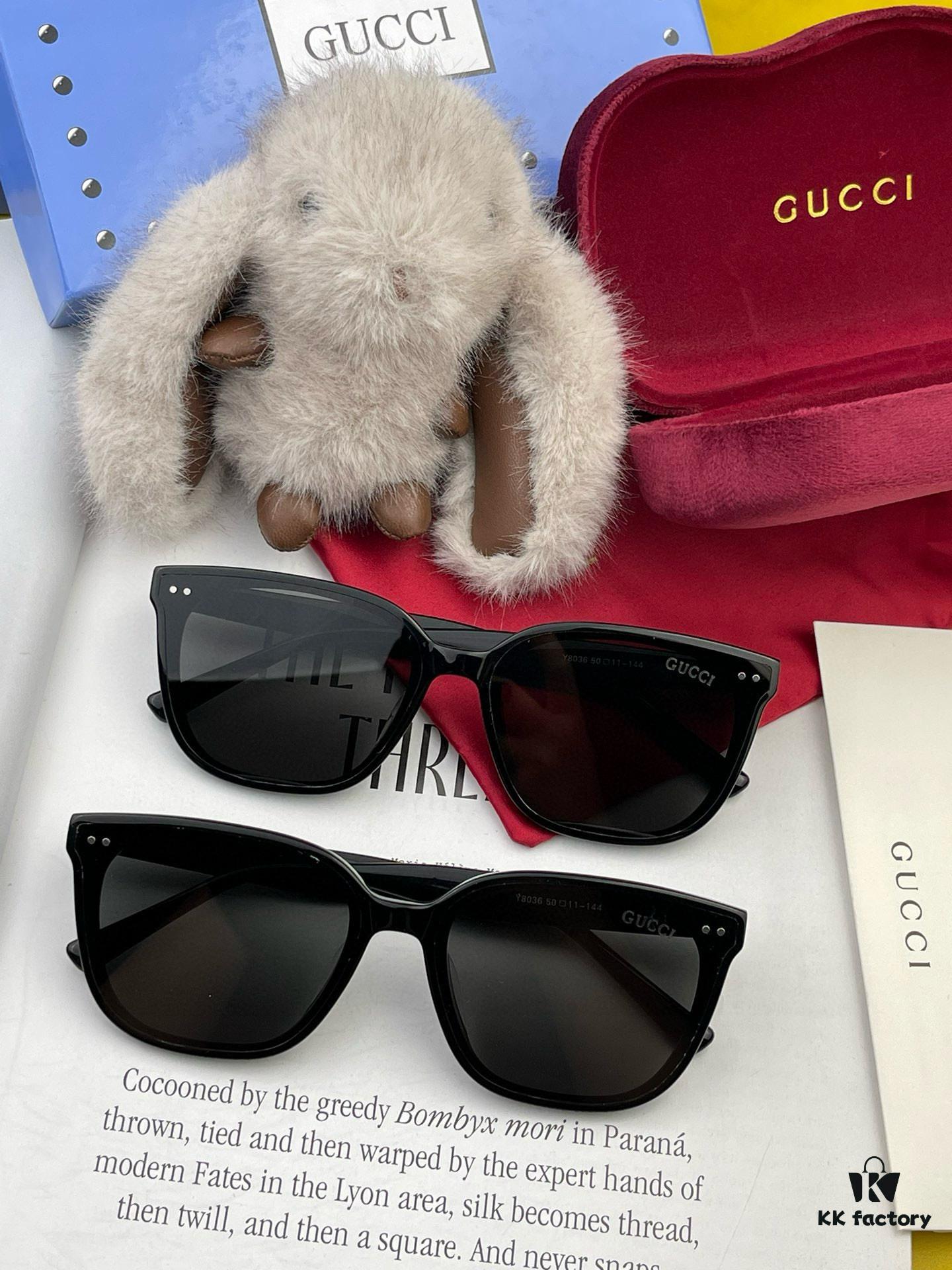 6931fdd63a89a121ed54e0ee GUCCI 2025 Spring New One-Piece Sunglasses, Small Frame Unisex Sunglasses