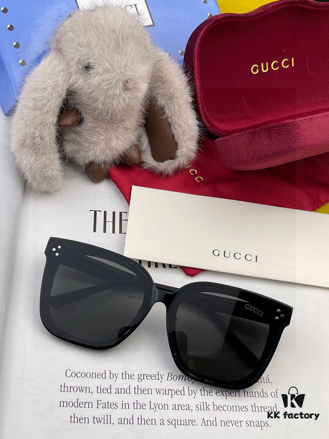6931fdd73a89a121ed54e0fe GUCCI 2025 Spring New Unisex Oversized Nylon Sunglasses Model G4803