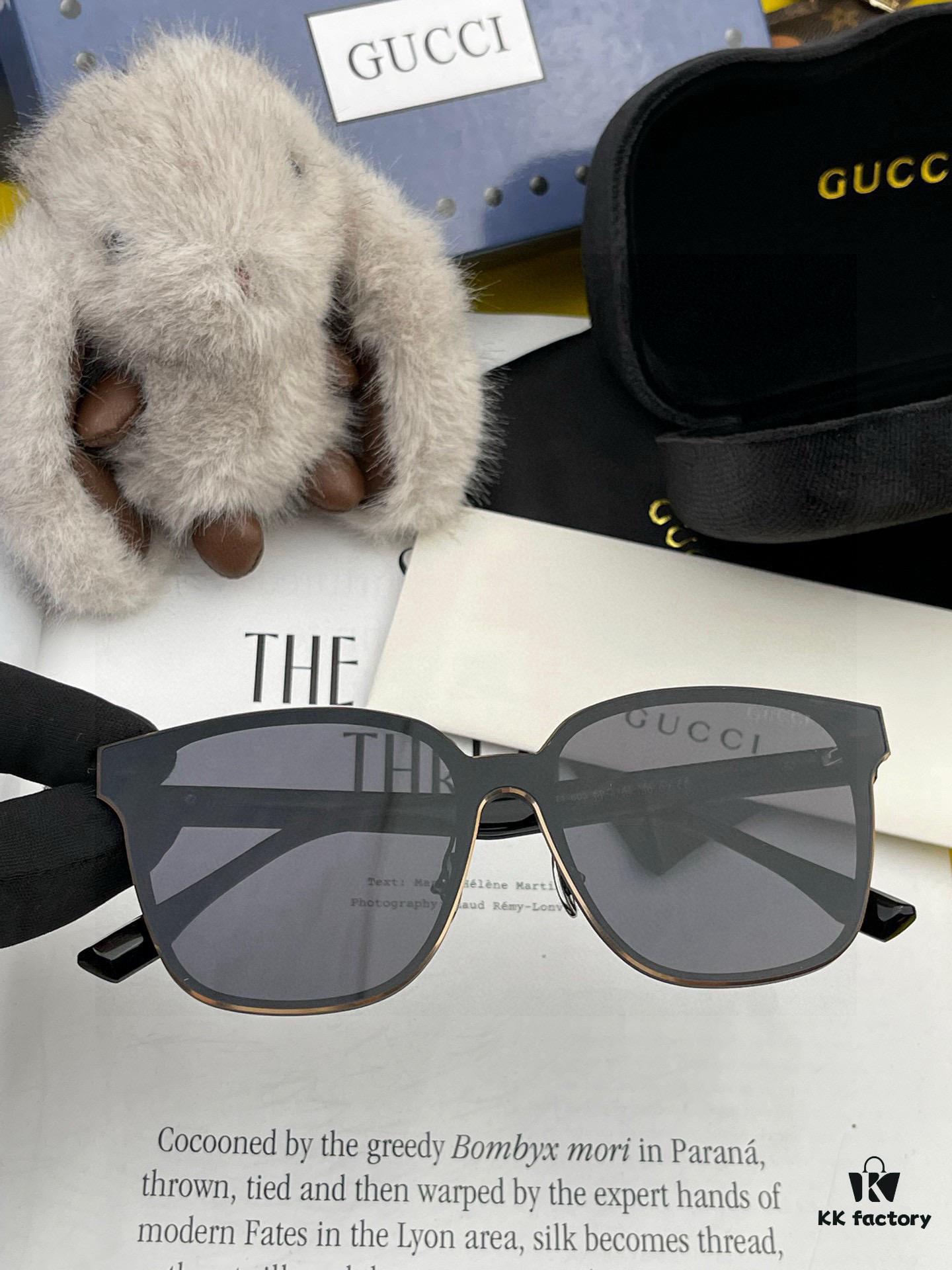 GUCCI 2025 New Spring Unisex Oversized One-Piece Sunglasses G380