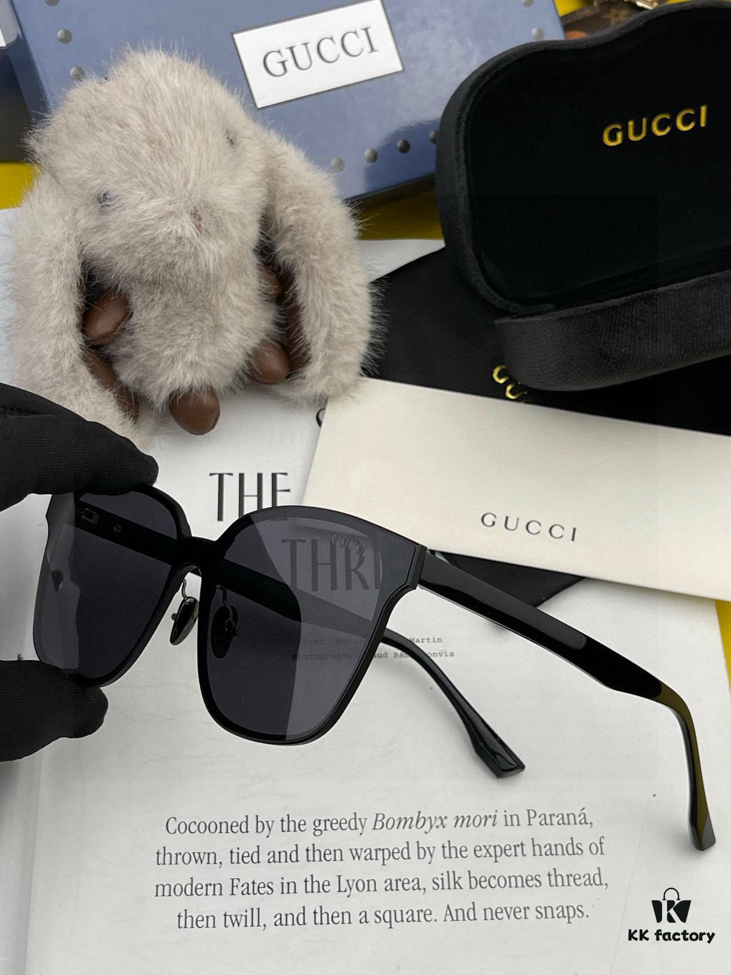 GUCCI 2025 New Spring Unisex Oversized One-Piece Sunglasses G380
