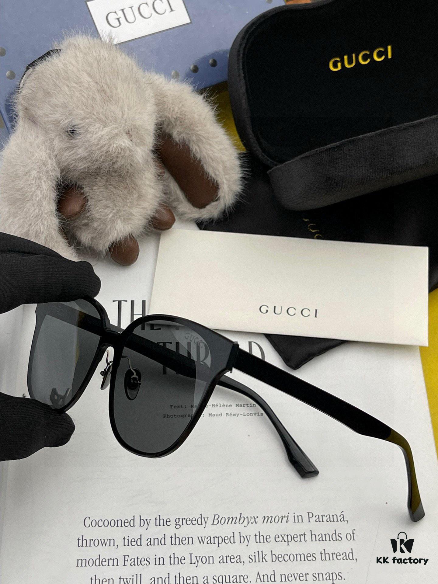 6931fdd93a89a121ed54e119 GUCCI 2024 New Spring Launch One-Piece Oversized Nylon Sunglasses Unisex Model G580