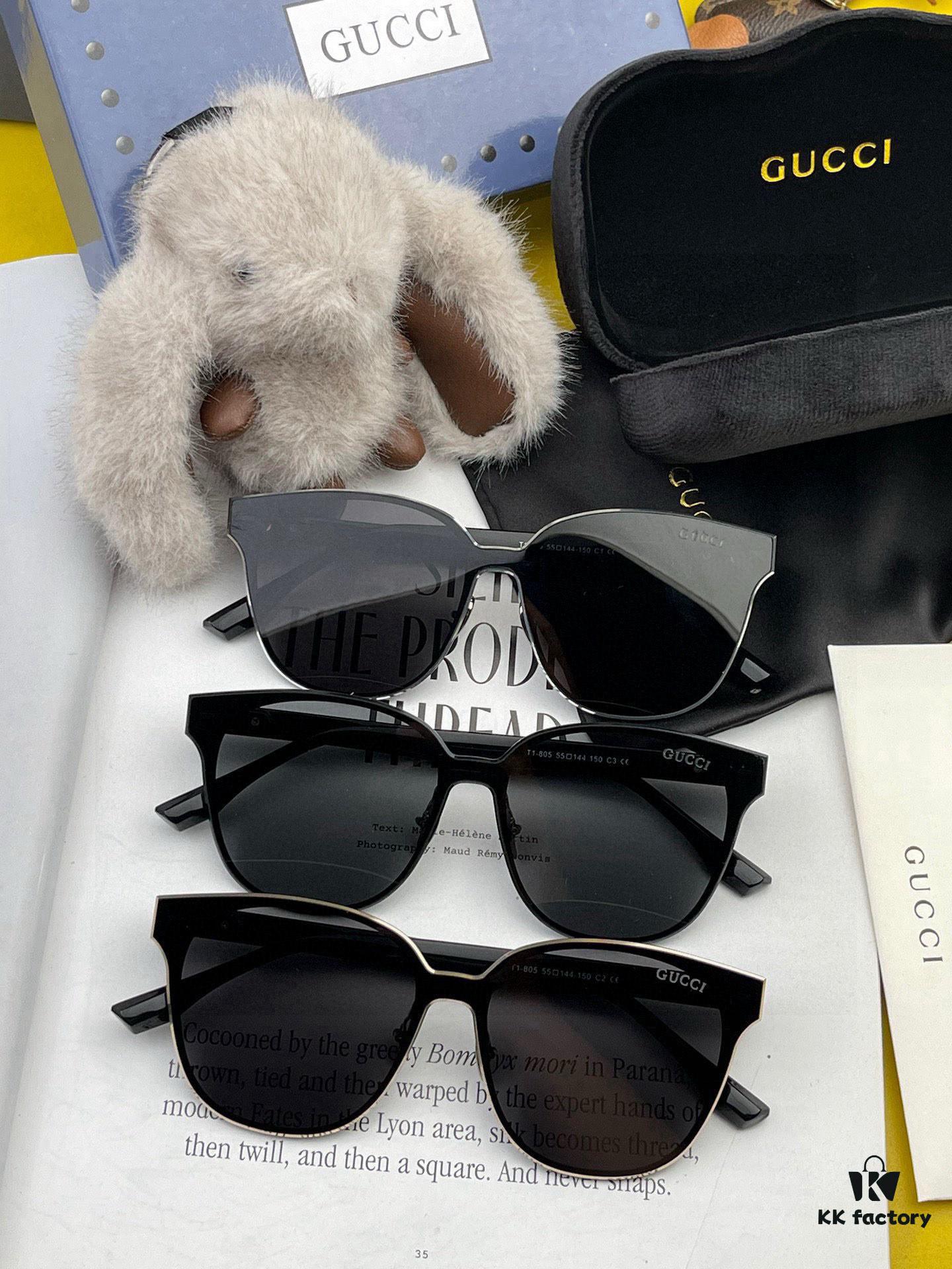 6931fdd93a89a121ed54e11b GUCCI 2024 New Spring Launch One-Piece Oversized Nylon Sunglasses Unisex Model G580