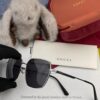 Gucci High-Quality Unisex Sunglasses, Polarized Pilot Style with Imported Polaroid Lenses, UV Protection, Fashionable Oversized Frame for Driving, Fishing, and Outdoor Use, Model: G9862