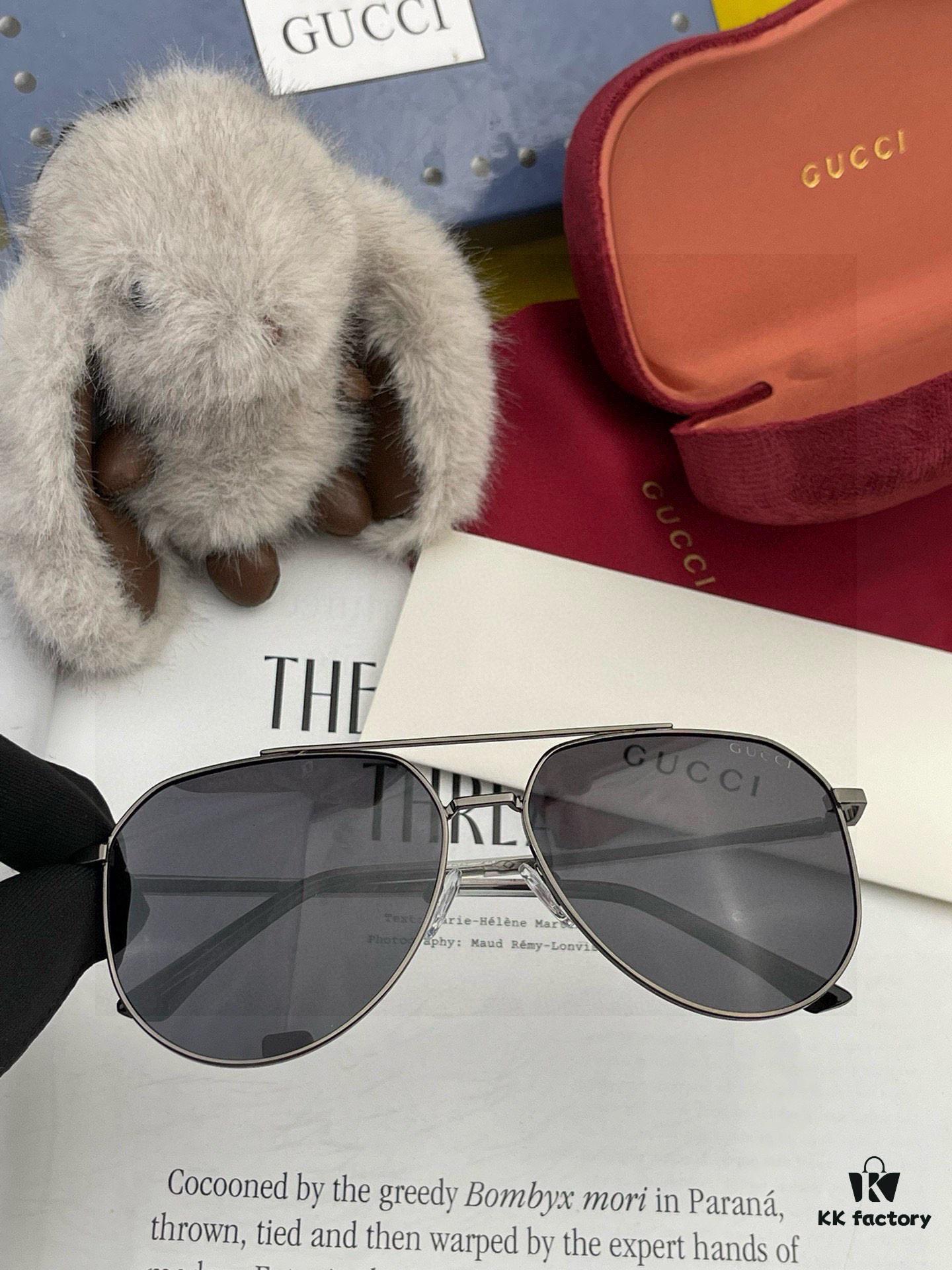 6931fddc3a89a121ed54e142 Gucci High-Quality Unisex Sunglasses, Polarized Pilot Frames with Imported Polaroid Lenses, Stylish Oversized Aviator Sunglasses for Driving and Fishing, UV-Protective Korean-Style Slimming Design
