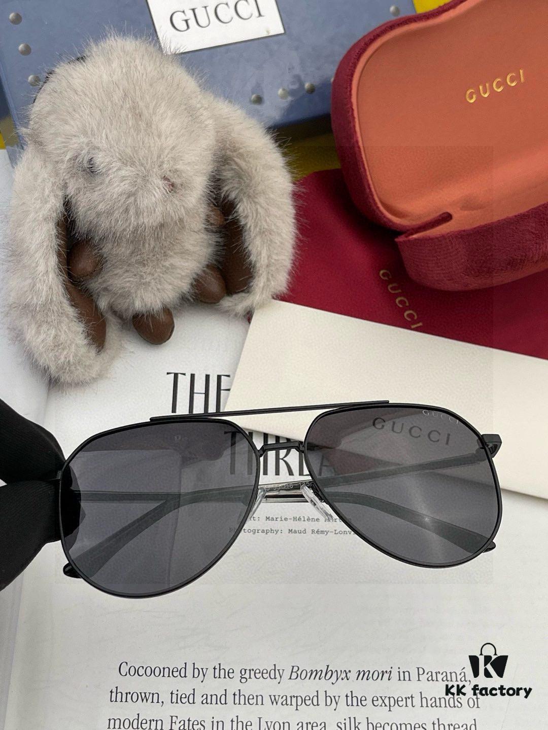 6931fddc3a89a121ed54e143 Gucci High-Quality Unisex Sunglasses, Polarized Pilot Frames with Imported Polaroid Lenses, Stylish Oversized Aviator Sunglasses for Driving and Fishing, UV-Protective Korean-Style Slimming Design