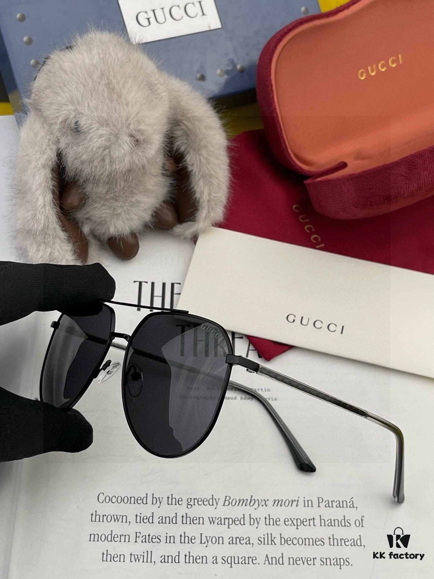 6931fddc3a89a121ed54e145 Gucci High-Quality Unisex Sunglasses, Polarized Pilot Frames with Imported Polaroid Lenses, Stylish Oversized Aviator Sunglasses for Driving and Fishing, UV-Protective Korean-Style Slimming Design