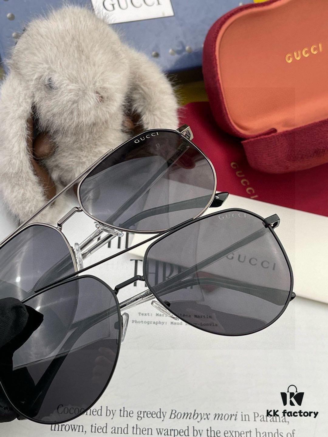 6931fddc3a89a121ed54e146 Gucci High-Quality Unisex Sunglasses, Polarized Pilot Frames with Imported Polaroid Lenses, Stylish Oversized Aviator Sunglasses for Driving and Fishing, UV-Protective Korean-Style Slimming Design