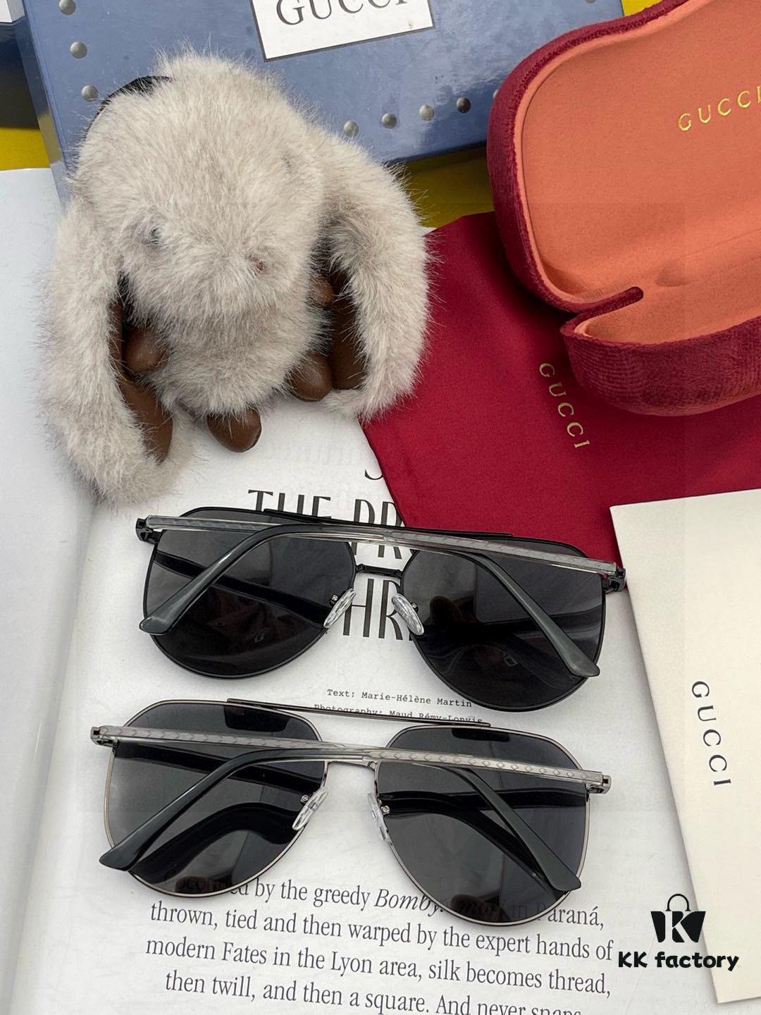 6931fddd3a89a121ed54e147 Gucci High-Quality Unisex Sunglasses, Polarized Pilot Frames with Imported Polaroid Lenses, Stylish Oversized Aviator Sunglasses for Driving and Fishing, UV-Protective Korean-Style Slimming Design