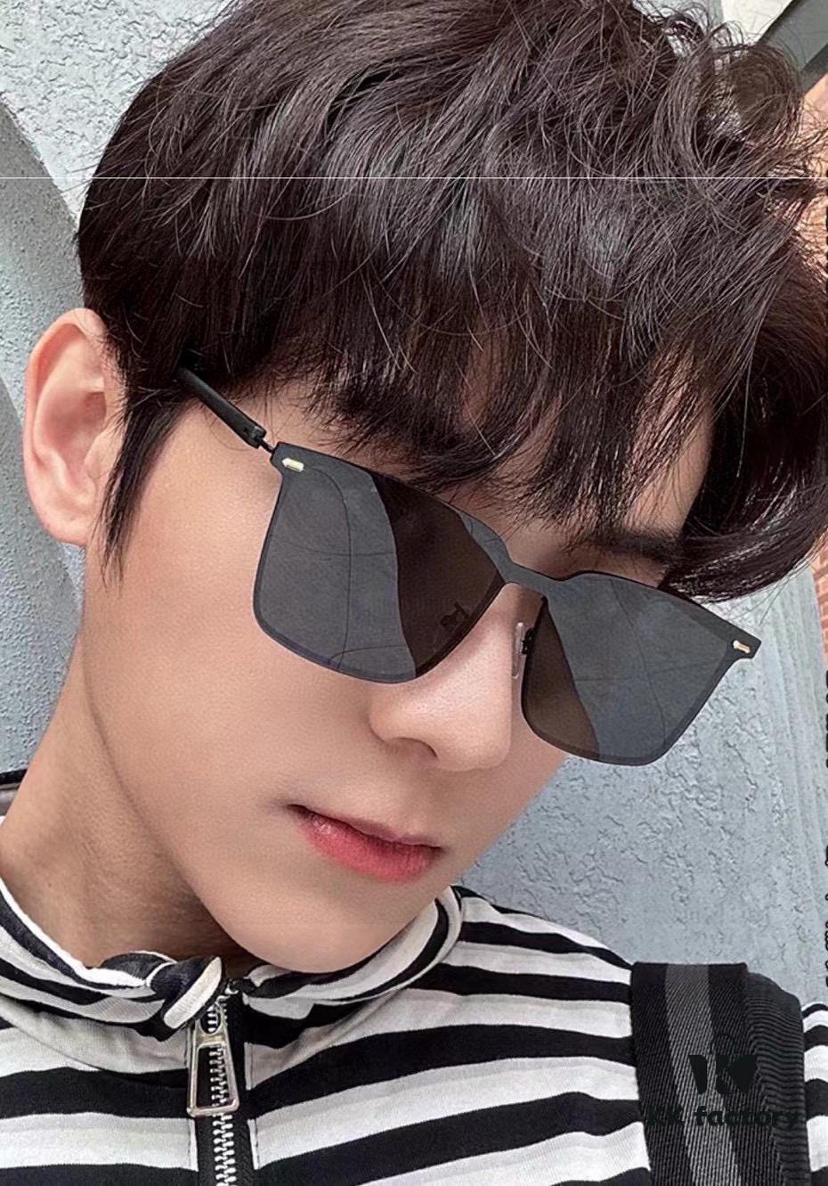 Gucci New Model One-Piece Driving Sunglasses, Celebrity Favorite, Unisex Aviator Sun Glasses
