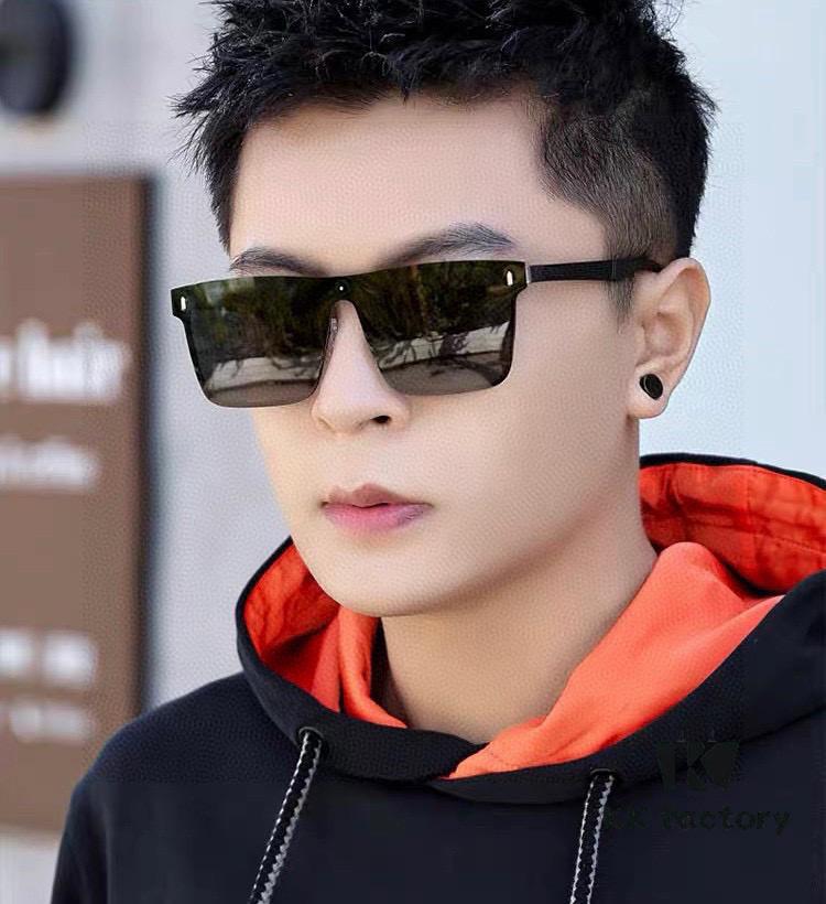 Gucci New Model One-Piece Driving Sunglasses, Must-Have Style for Travel, Popular Among Multiple Celebrities, Unisex Aviator Sunglasses Model: G7809