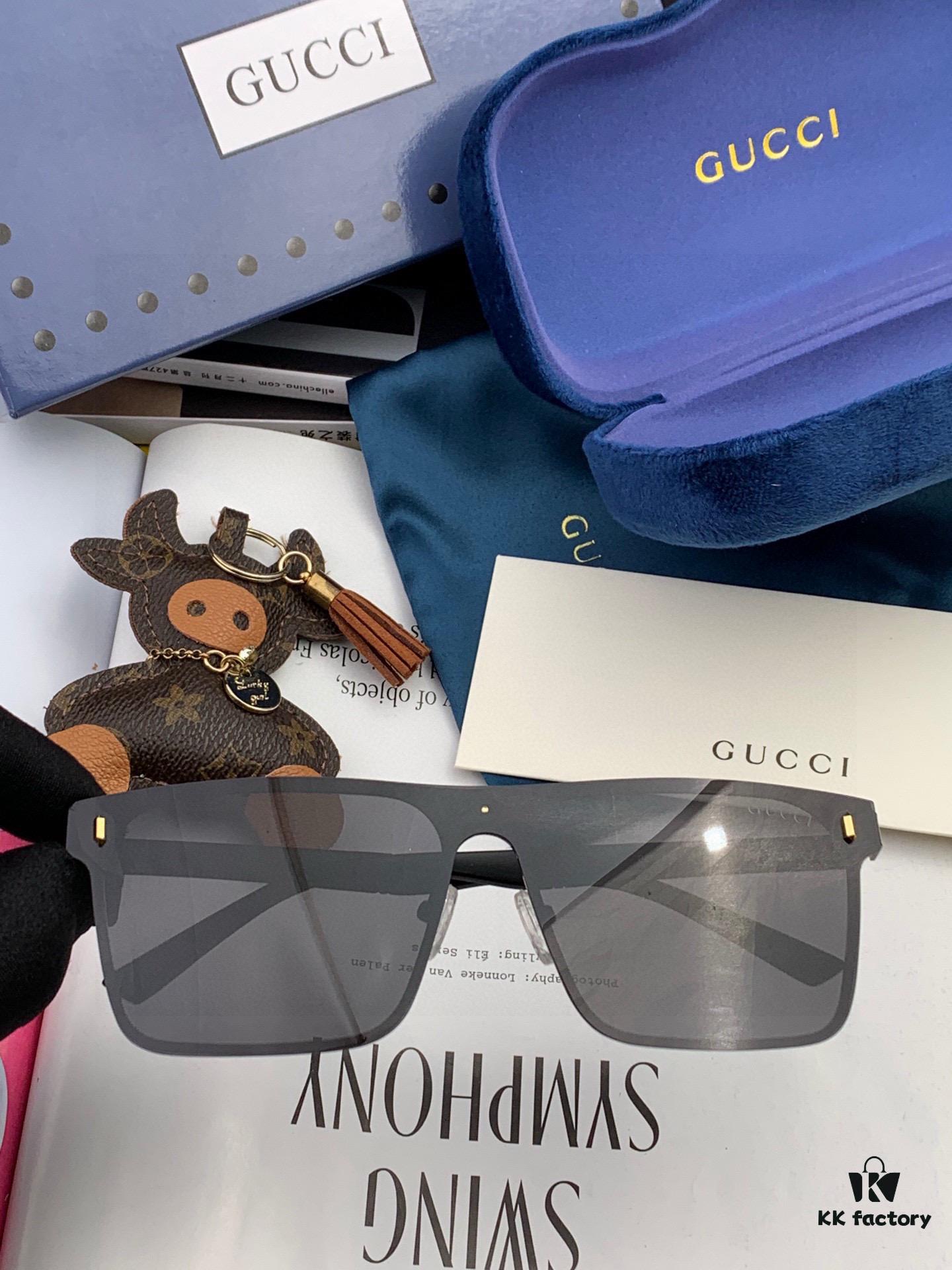 6931fdde3a89a121ed54e155 Gucci New Model One-Piece Driving Sunglasses, Must-Have Style for Travel, Popular Among Multiple Celebrities, Unisex Aviator Sunglasses Model: G7809