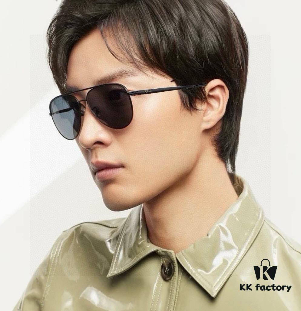 6931fdde3a89a121ed54e15b Gucci High-Quality Unisex Sunglasses, Imported Polarized Lenses, Aviator Style, UV Protection, Universal Fit, Slimming Design for Driving and Fishing, Model: 3371