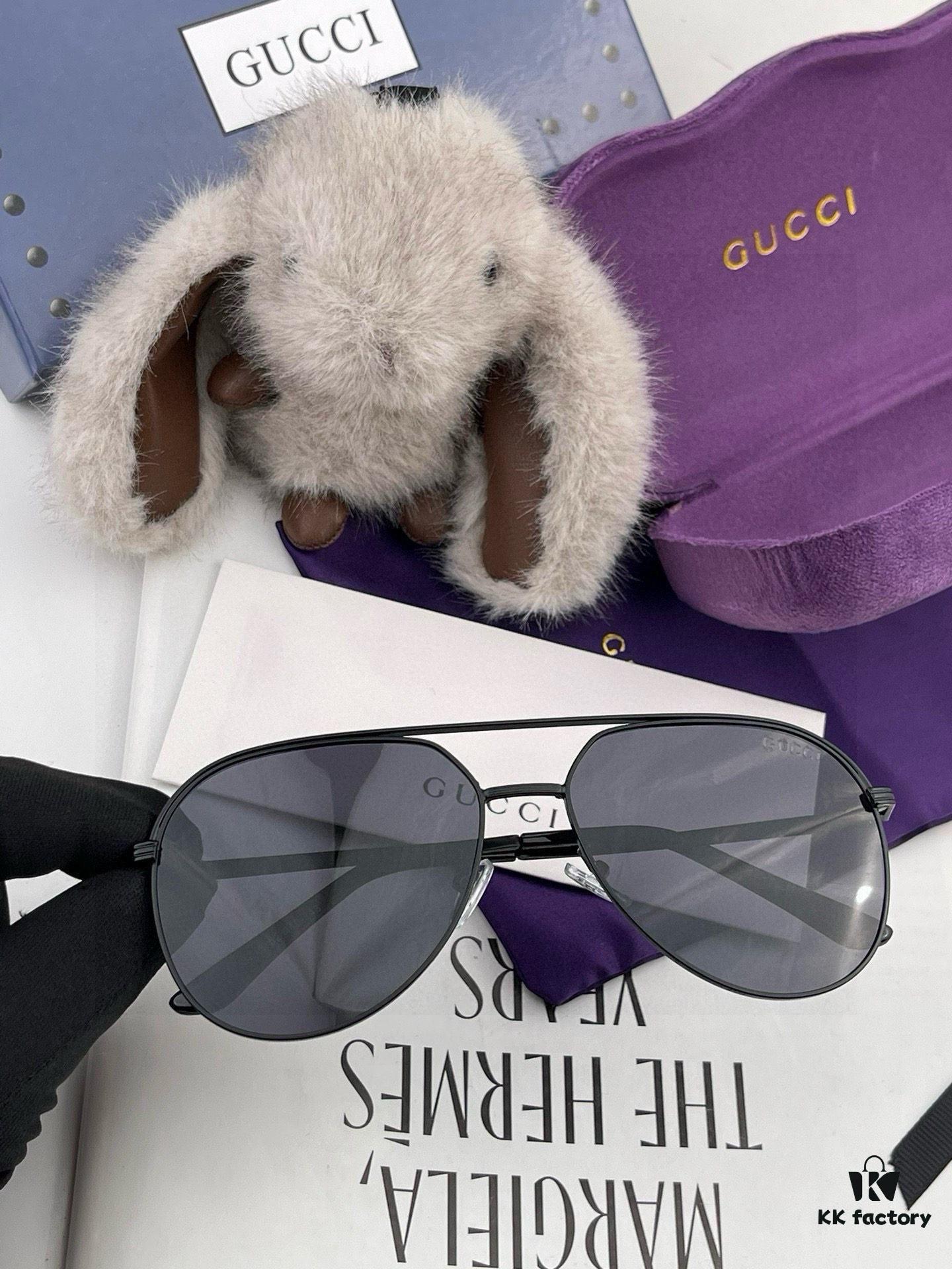 6931fdde3a89a121ed54e15f Gucci High-Quality Unisex Sunglasses, Imported Polarized Lenses, Aviator Style, UV Protection, Universal Fit, Slimming Design for Driving and Fishing, Model: 3371